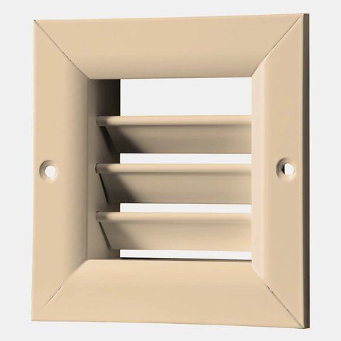 Решітка Vents ОРГ 140*140 бежева 7081 фото