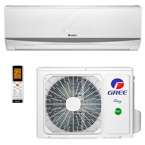 Настінний кондиціонер Gree LOMO inverter GWH24QE-K6DND2E Siver 100393 фото