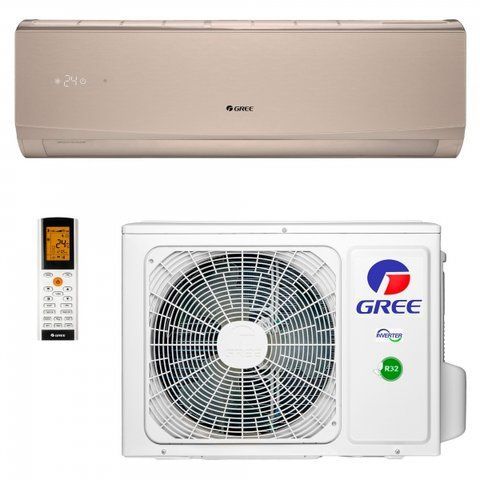 Настінний кондиціонер Gree LOMO inverter GWH18QD-K6DND2D Golden 100396 фото